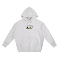 PARED Wall Hoodie — padel court lifestyle, hood up