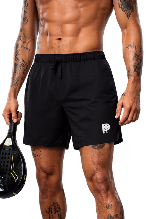 PARED Court Shorts in Black, padel performance shorts